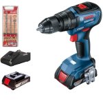 Bosch - Cordless Drill Combo GSB18V-50 & Alpen Masonry Drill Bits 3PIECE
