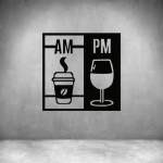 Coffee Am Wine Pm - Rust Coat L 600 X H 600MM