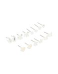 Silver MINI Pearl Stud Earrings 7-PACK