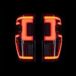 Ford Ranger raptor wildtrak Bushdoof Blacked Out LED Tail Lights Pair For