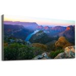 Wibinuki Wall Art Wall Decor Wall Paintings Three Rondavels And Blyde River Canyon Sunset South Africa 0 For Living Room Bedroom