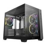 Deepcool CG330 3F Panoramic Dual-chamber Micro-atx Gaming PC Case R-CG330-BKNGM3-G