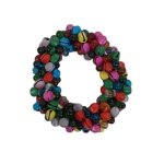 Bracelet With Glass Beads & Bells 8CM