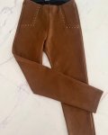 Zara Brown Stud Pants 11 12Y
