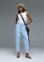 High Rise Carrot Leg Cropped Mom Jeans