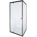 Shower Door Sierra Black Frame Pivot 900X900X1850