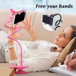 Lazy Bracket - 360-DEGREE Flexible Solid-grip Phone Holder With Adjustable Universal Gooseneck Smartphone Stand Cell Phone Holde
