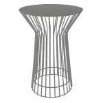 Tall Monica Side Table - Dark Admirality Grey