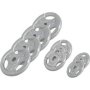 Cast Iron Tri-grip Weight Plate Set 27.5KG - Silver