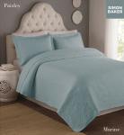Simon Baker Paisley Bedspread Marine Various Sizes - King - 270CM X 270CM + 2 Pillowcases 50CM X 70CM + 5CM Marine