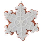Claydough White Iced Snowflake 11.43CM