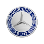 Mercedes Centre Wheel Hub Cap 75MM - Single Light Blue