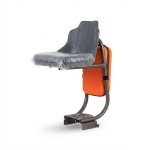 Universal Rear-mounted Child Bicycle Seat With Cushioned Seat Footrests & Safety Backrest