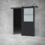 Glass Barn Door D012 - 2100 X 920 X 25MM Reeded Glass