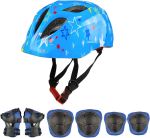 Kids Safety Kit Helmet Knee Pads Elbow Pads – Products May Differ Slightly From Picture