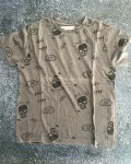 Zara Grey Skeleton Print T-Shirt 9Y