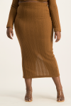 Kyrah Midi Skirt - Brown Sugar - XL