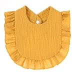 4AKID Ruffled Baby Bib - Mustard