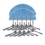 XI246 5 Pairs K614 Side Brushes + 2 Pcs I201 Rags Set For Ilife V3S Pro V3S V5S Pro V50