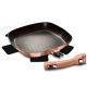 28CM Marble Coating Grill Pan - Black