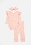 PoP Candy Floral Bodyvest Headband And Legging Set-pink
