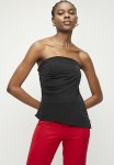 Superbalist Strapless Draped Shell - Black