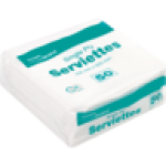 Single Ply Serviettes 50 Pack