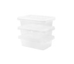 4L Plastic Versatile Storage Container 3 Pack