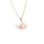 The Juno Disc Pendant ~ Lab Grown Marquise Diamond ~ Yellow Gold - Rose Gold