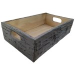 Decorative Wooden Crate Vintage Ceiling Beige Large