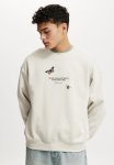 Cotton On Ali Box Fit Crew Sweater - Lcn Ali Bone float Like A Butterfly