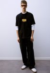 Loose Fit Printed T-Shirt - Black & Word