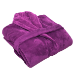 Club Classique Coral Fleece Bathrobes - Various Colours & Sizes - Med Purple