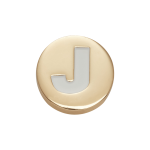 Goldair Gold Letter J Jibbitz - Multi Osfa