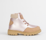 Chunky Ankle Boot - 4 Kids / Pink
