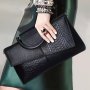 Crocodile Pattern Handbag Luxury Pu Leather Crossbody Bag Women's Top Handle Clutch Purse