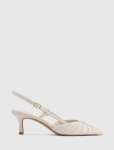 Petra Pleat Detail Heel Court Shoe - 41 Nude