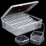 30-COMPARTMENT Clear Plastic Organizer Box With Small Storage Containers - Durable Home Organization Solution For Beads Jewelry