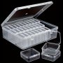 30-COMPARTMENT Clear Plastic Organizer Box With Small Storage Containers - Durable Home Organization Solution For Beads Jewelry & Small Items