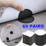 60 30 10 Pairs Strong Anti-curling Carpet Tape Non-slip Stickers Carpet Gripper Self-adhesive Double-sided Stickers