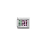 Composable Classic Link Portugal Flag With Stones