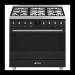 Smeg 90CM Dual Fuel Cooker Matt Black C9MAMBSSA2