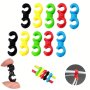 10PCS Bike Cable Clips - Rotating Hooks For Mtb & Road Bikes - Derailleur Shift Cable Brake Cable & Housing Fixing Holder Organi