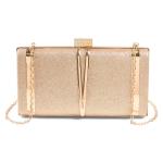 Rose Gold Glitter Clutch Bag