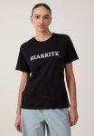 Cotton On Regular Fit Graphic Tee - Biarritz Black