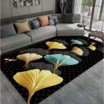 Smte Dream World Modern 3D Geometric Design Area 22 Rug With Tieback & Hooks With Keychain