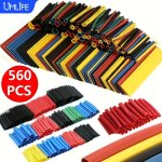 Umlife 164 560PCS Shrinking Heat Shrink Tubing 2:1 Polyolefin Tube Sleeve Wrap Wire Set Multi-color