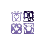 Lunch Punch Sandwich Cutters Assorted - Purple Fairytales