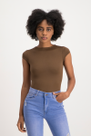 Mbali High-neck Bodysuit - Pinecone - XS