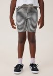 Cotton On Hailey Bike Short - Black white Gingham